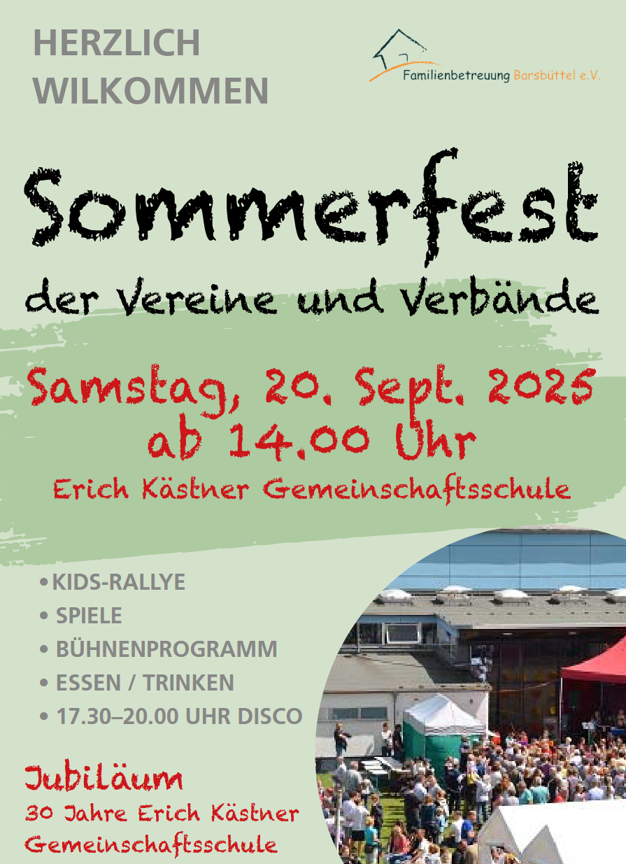 Plakate Sommerfest der Vereine und Verbände 2025